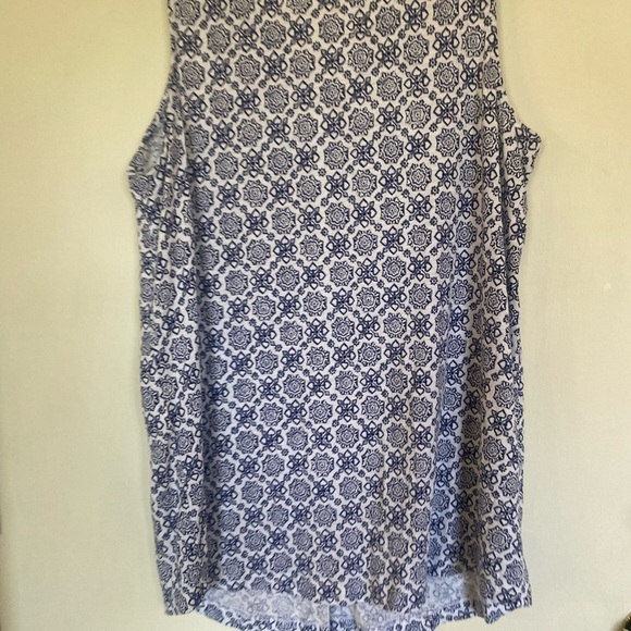 J. Jill women’s button down front tunic sleeveless top medium - Picture 2 of 8